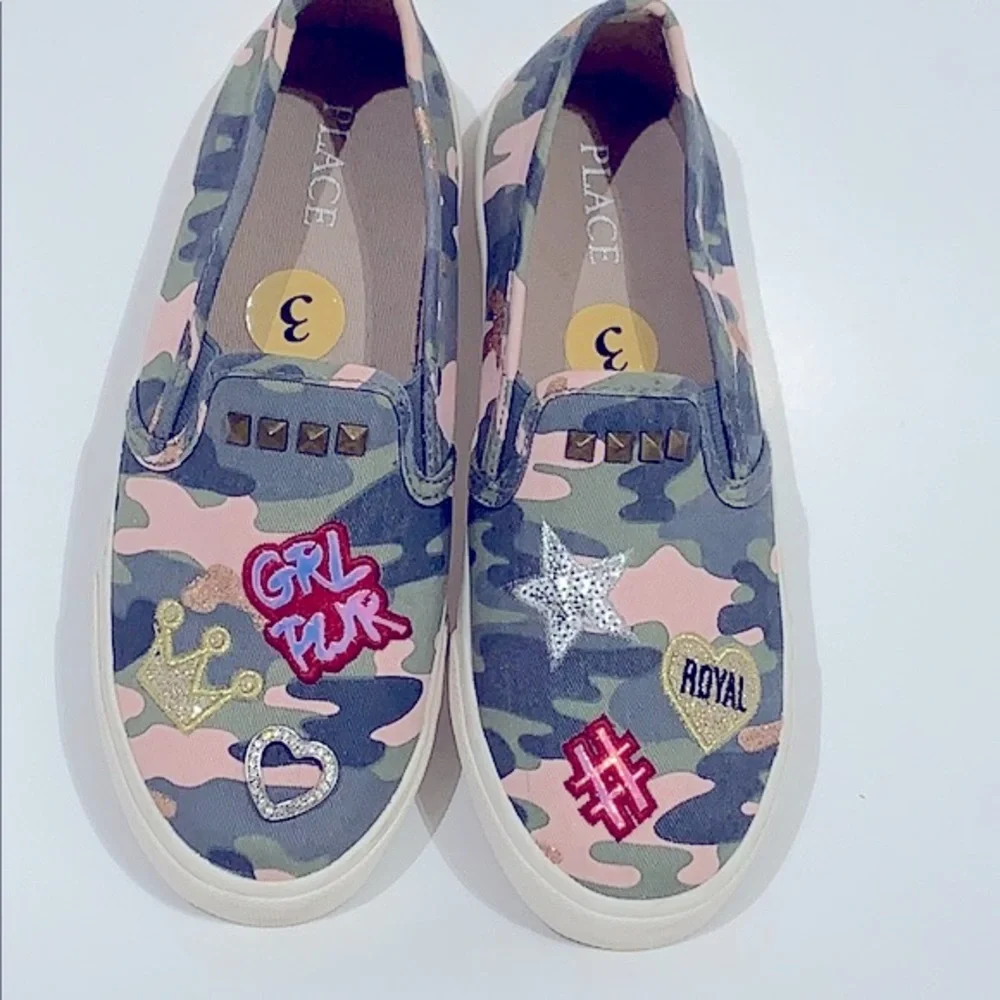 The Children’s Place Camo GRL Power Slides SZ3